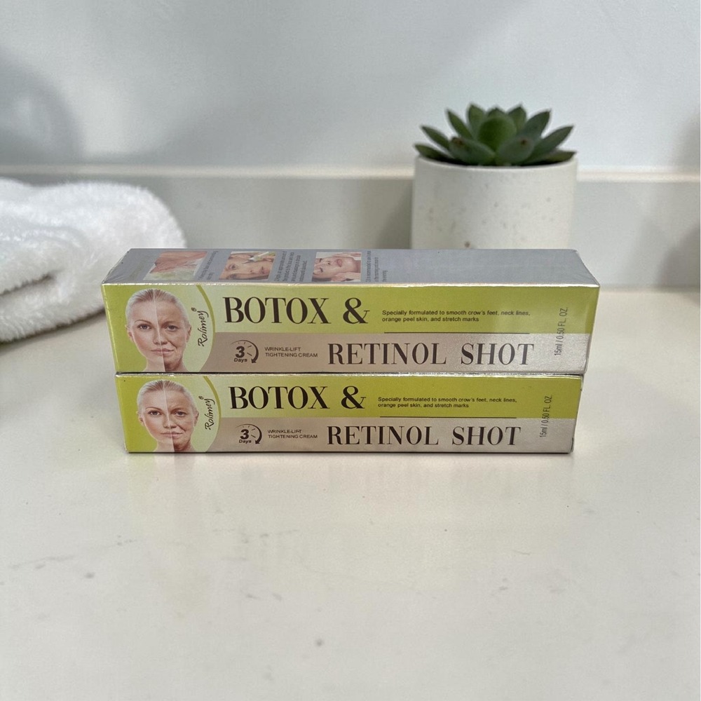 2 Pack Retinol Shot Tightening Booster Firm Skin 15ml/0.50fl.oz NEW In Box